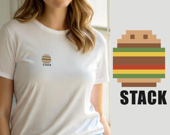 フルスタック開発者 / 小さなレトロアイコン / プログラマーTシャツ / コーダーギフト