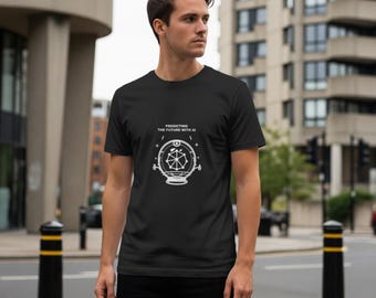 Prediciendo el futuro con IA / Camiseta de programador / Camiseta de codificación / Regalo para desarrolladores / Humor tecnológico