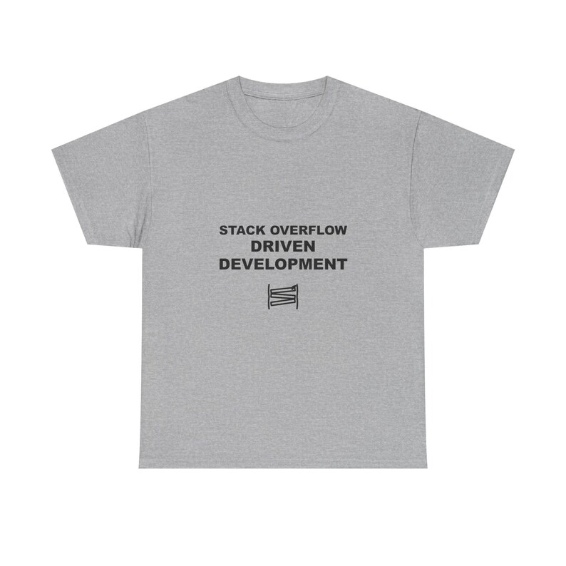 Desarrollo impulsado por Stack Overflow / Camiseta de programador / Camiseta de codificación / Regalo para desarrolladores / Ropa para geeks imagen 6