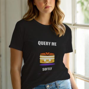 SQL-Entwickler / Datenbankprogrammierer / Programmierhumor-T-Shirt (Fragen Sie mich leise)