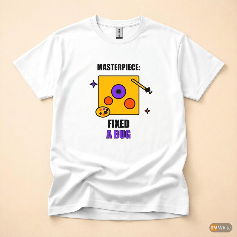 T-shirt med humor för konstnär/programmerare/utvecklare för Commit Message bild 7