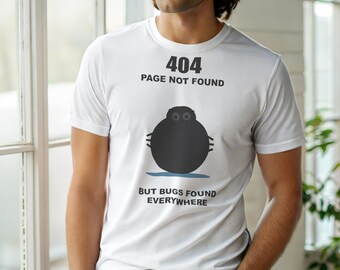 Seite nicht gefunden (404) / Webentwickler-T-Shirt / Programmierer-T-Shirt / Humorvolles Programmierer-Shirt