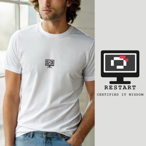 ¿Has probado a reiniciar? / Soporte técnico / Administrador de sistemas / Desarrollador divertido / Camiseta de programador