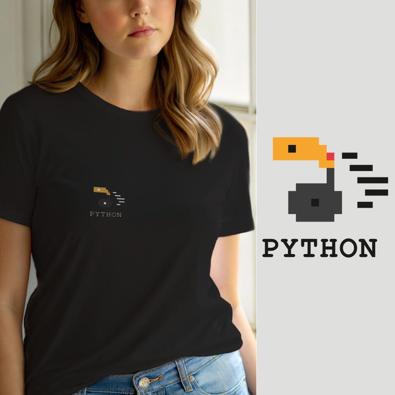 Python Developer Fashion / Programmer Shirt / Retro Coding Tee / Tech Gift image 1