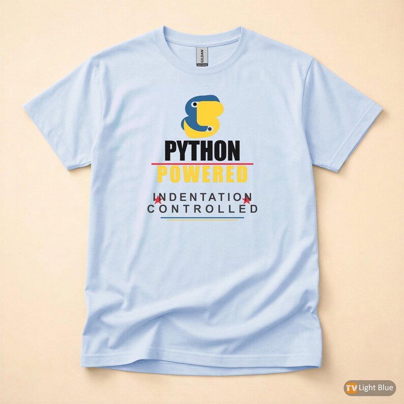 Python Powered Programmer / Developer Coder / Bold Typography Tee afbeelding 9