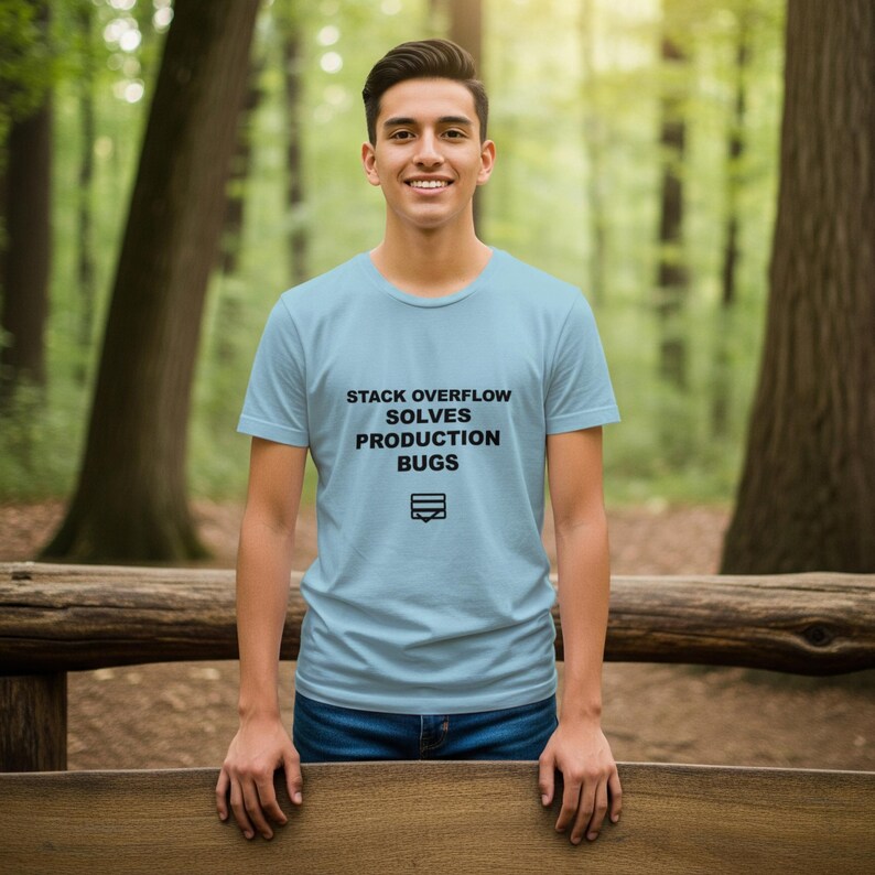 Stack Overflow resuelve errores de producción / Camiseta de programador / Camiseta de desarrollador / Regalo para ingeniero de software / Ropa para programadores imagen 11