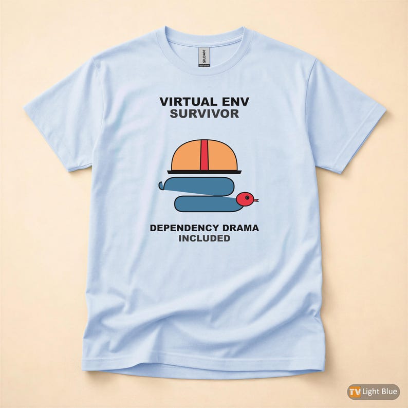 Virtual Env Survivor / Python Developer / Backend Coder / Programming Humor Tee afbeelding 9