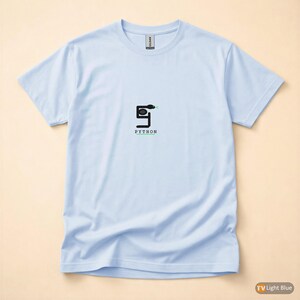 Python-Programmierer / Programmierer / Minimalistisches Hacker-Logo / Coder-T-Shirt Bild 9