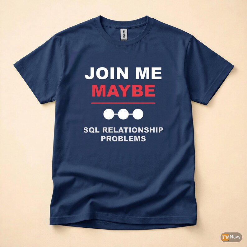 Mach mit! / SQL-Datenbank / Programmiererhumor / Entwickler-T-Shirt Bild 4