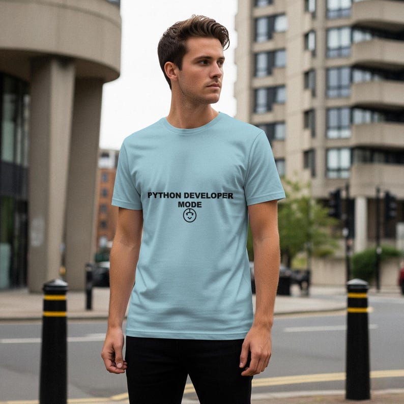 Python-utvecklare mode / programmerare skjorta / kodning t-shirt / mjukvaruingenjör gåva / nördkläder bild 6