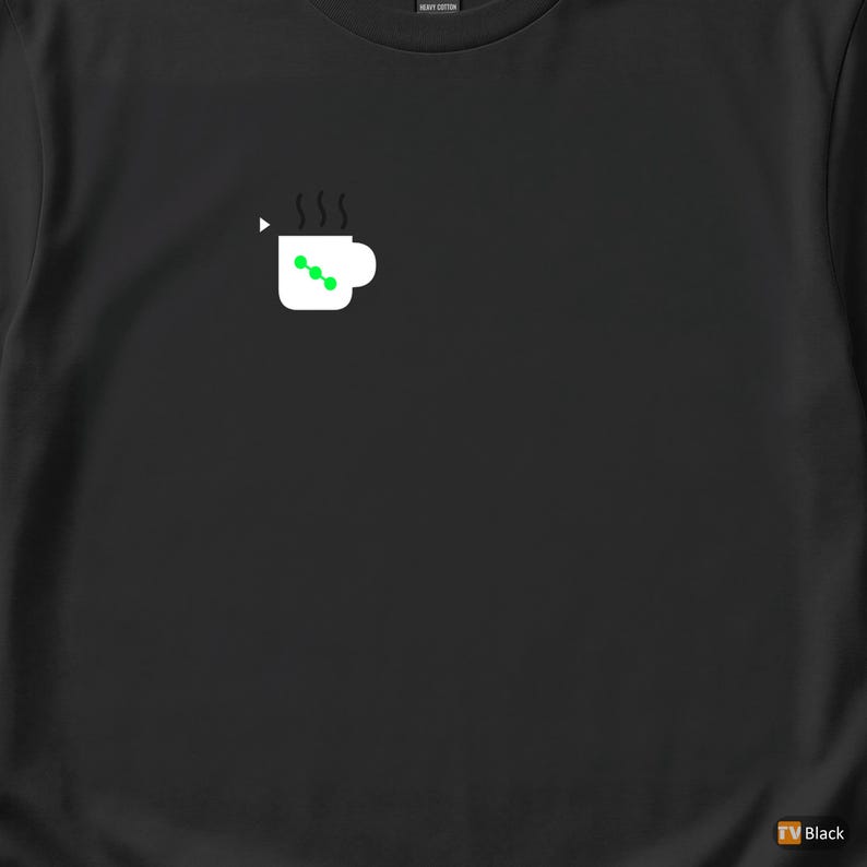 T-shirt « Coffee Commit Repeat » pour développeurs, cadeau pour programmeurs et hackers. image 1