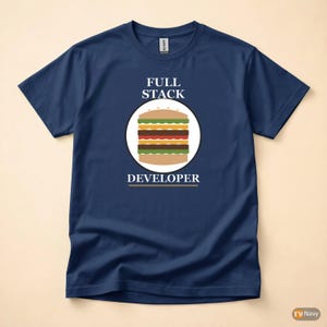 Full Stack Developer / Bold Typography / Programmer T-Shirt / Coder Gift image 4