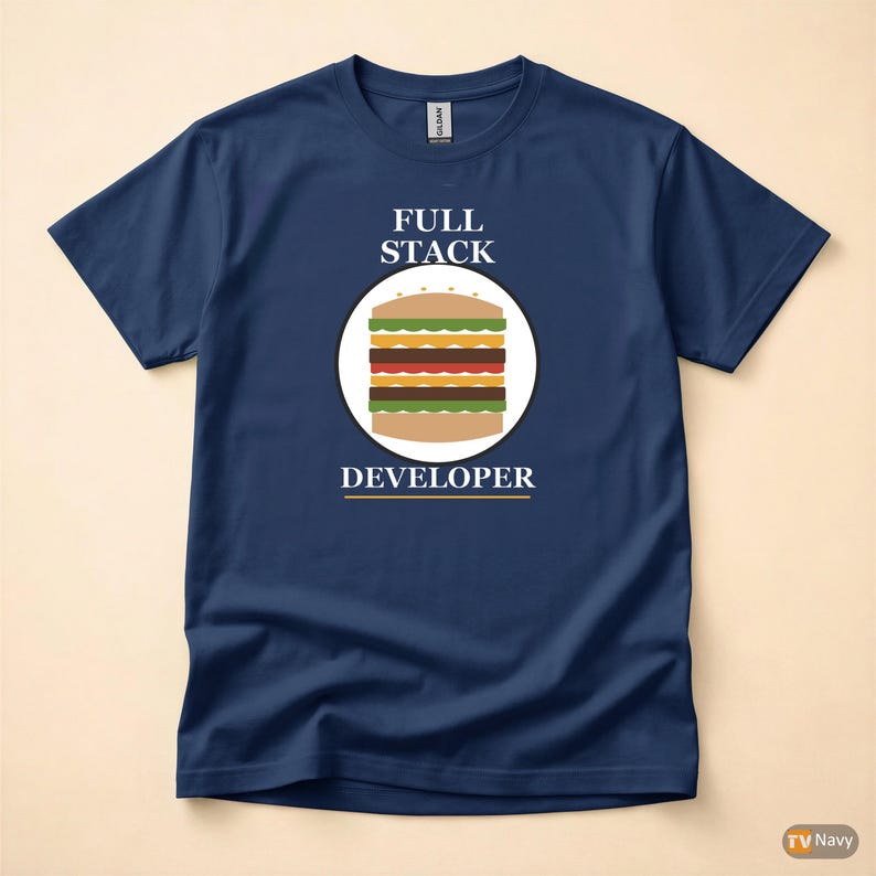 Full Stack Developer / Bold Typography / Programmer T-Shirt / Coder Gift image 4
