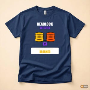 Deadlock erkannt / SQL Developer / Datenbankadministrator-Humor-T-Shirt Bild 4
