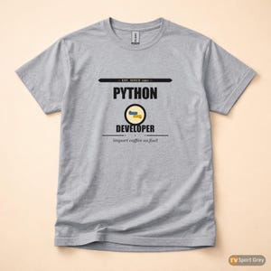 Desarrollador Python / Tipografía llamativa / Camiseta de programador / Ropa para programadores imagen 8