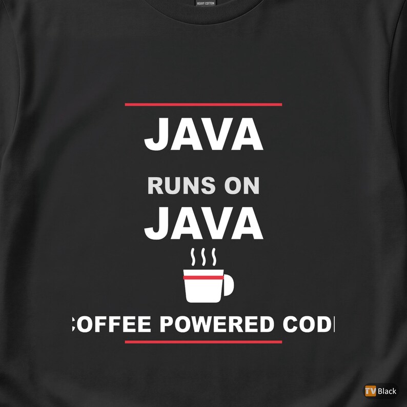 Java se ejecuta en Java / Humor sobre café para programadores / Camiseta para desarrolladores imagen 2