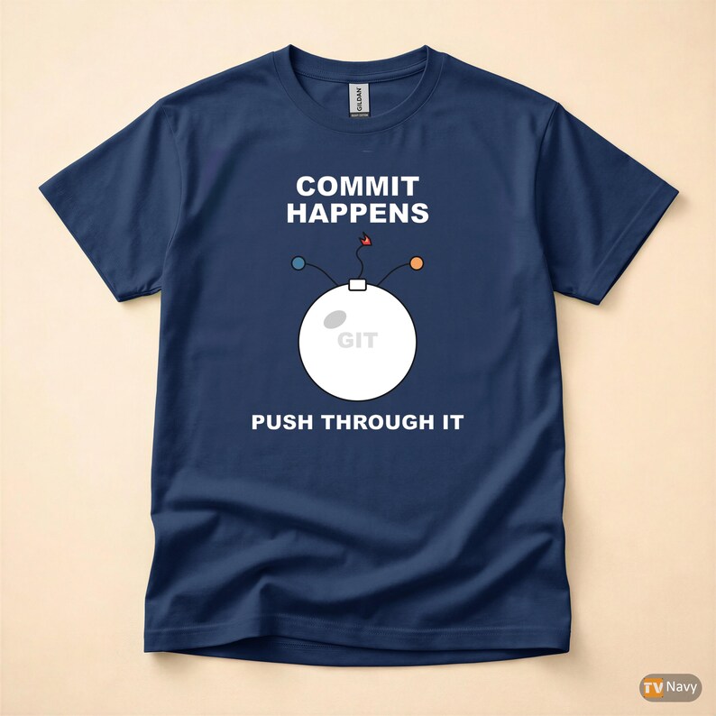 Commit Happens / Programmer Humor / Developer T-Shirt / Git Coder Gift image 4