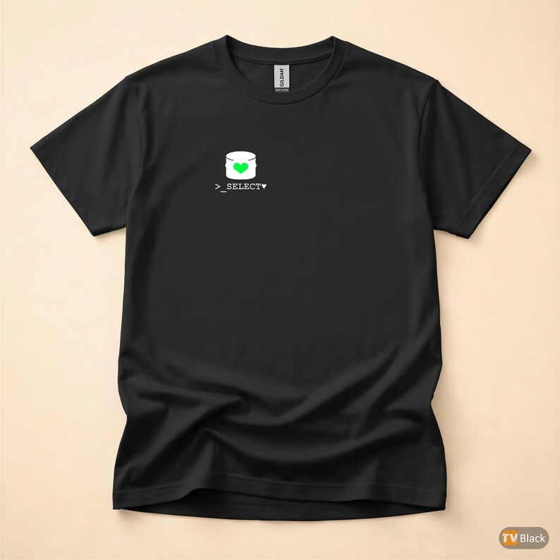Query Me Softly / SQL Developer / Hacker Minimal Logo / Database Coder Tee image 3