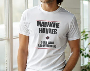 Malware Hunter / Cybersecurity T-Shirt / Developer Threat Hunting Tee