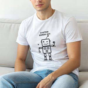 System Error 404 / HTTP Error Shirt / 404 Programmer Tee / Web Developer Gift / Funny Error Code Shirt
