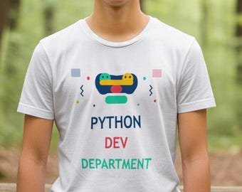 Python-Entwicklungsabteilung / Programmierer-Shirt / Geschenk für Programmierer / Software-Ingenieur / Entwickler-T-Shirt