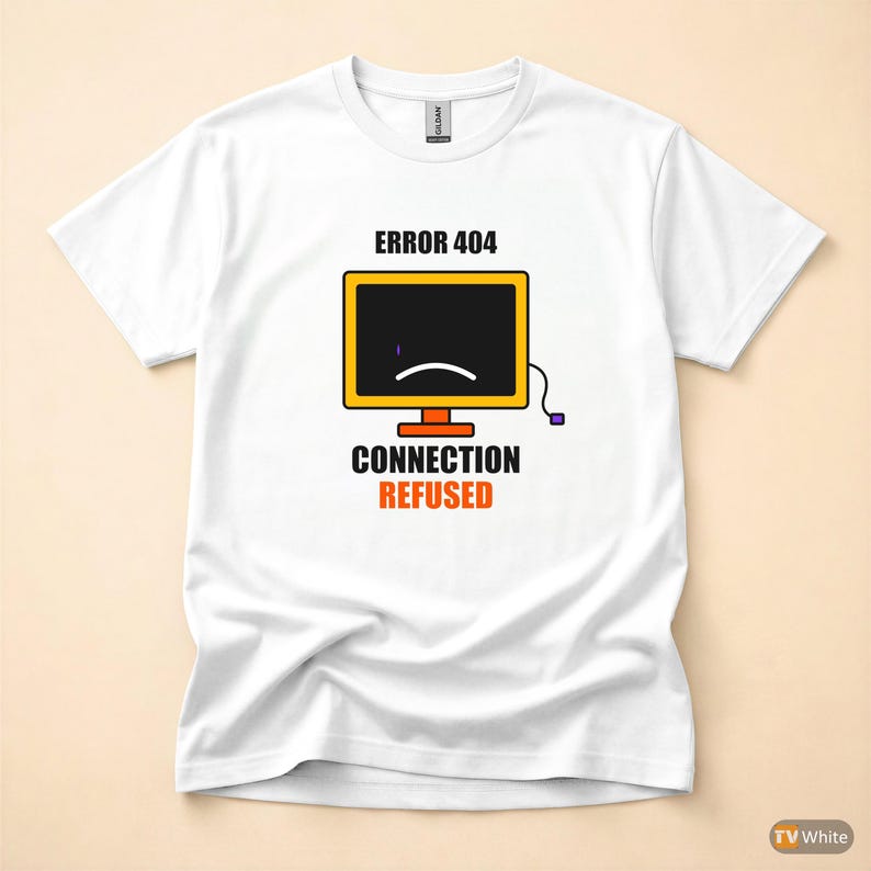 Camiseta "Código de Erro Introvertido / Programador" / Humor de Desenvolvedor / Presente para Programador imagem 7