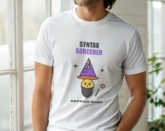 Camiseta de hechicero de sintaxis / programador / camiseta de desarrollador de programación