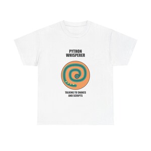 Python Whisperer / Programmer T-Shirt / Developer Coder Gift