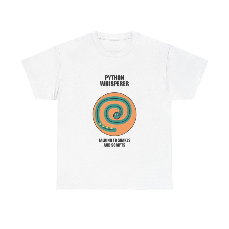 Python-Flüsterer-T-Shirt / Programmierer-T-Shirt / Geschenk für Entwickler und Coder Bild 1