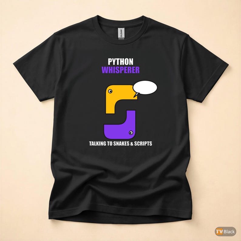 Pythonの達人／プログラマーTシャツ／ソフトウェアエンジニア／コーディングユーモア 画像 3