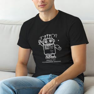 Fehler 404 – Programmierer fehlt / Lustiges T-Shirt mit Fehlercode / 404-Programmierer-T-Shirt / Geschenk für Webentwickler / HTTP-Fehler-Shirt