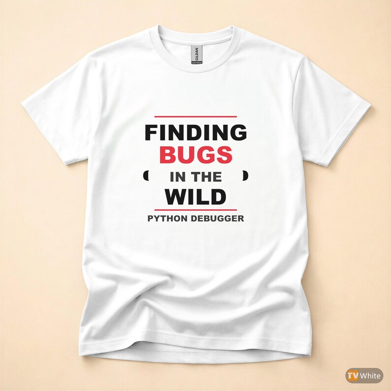 Python Debugger / Developer T-Shirt / Programmer Coder Gift / Bold Typography Tee image 7