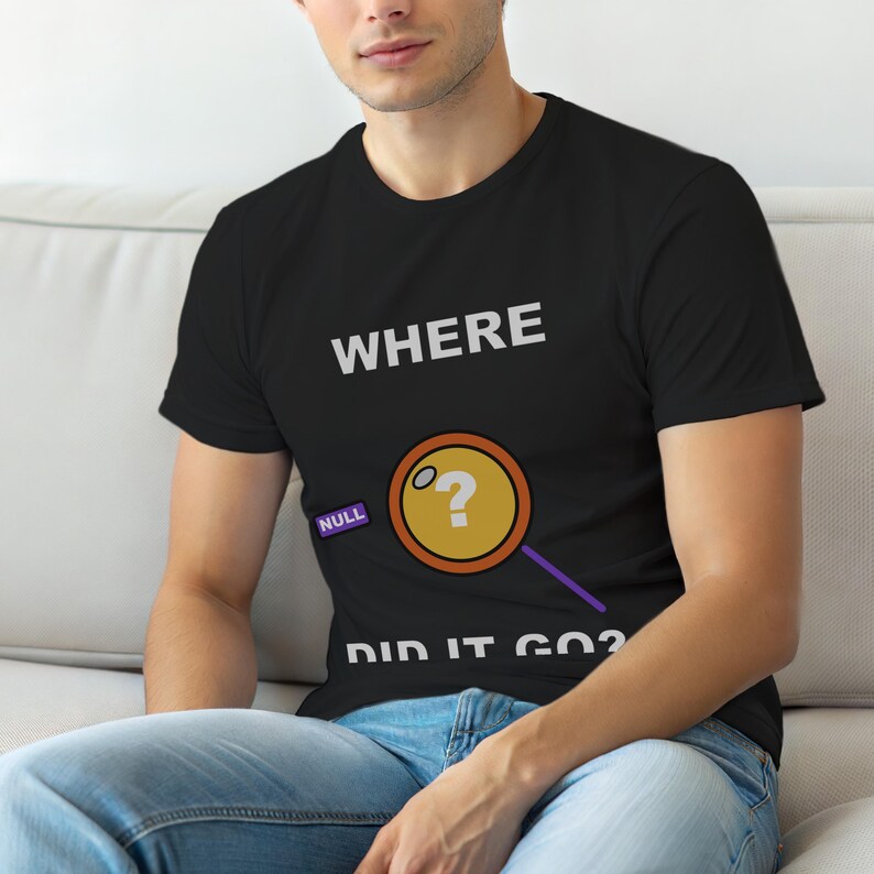 WO IST ES HIN? / SQL-Entwickler / Datenbankprogrammierung / T-Shirt mit Programmiererhumor Bild 1