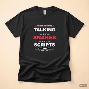 Camiseta de Python Whisperer / Ingeniero de Software / Programador / Desarrollador imagen 3