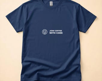 Join Coffee With Code / Coffee Programmer Shirt / Coffee Coder Tee / Caffeine Developer Gift / Funny Coffee Shirt