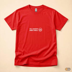 Camiseta "Consultas SQL e Relaxamento" / Camiseta para Desenvolvedor SQL / Camiseta para Programador de Banco de Dados / Presente para Engenheiro de Dados / Roupa com Humor SQL imagem 5