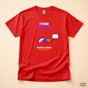 Python Whisperer / Developer Programmer / Coding Humor Tee / Software Engineer Gift afbeelding 5