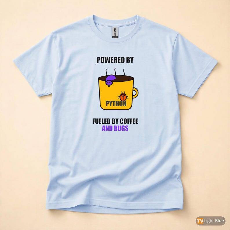 Powered By Python / Developer T-Shirt / Programmer Coffee Coder Tee image 9