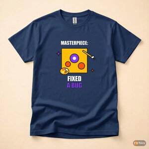 T-shirt med humor för konstnär/programmerare/utvecklare för Commit Message bild 4