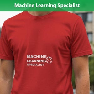Specialista in apprendimento automatico / Maglietta per programmatore / Maglietta per sviluppatore / Regalo per ingegnere del software / Abbigliamento per programmatori