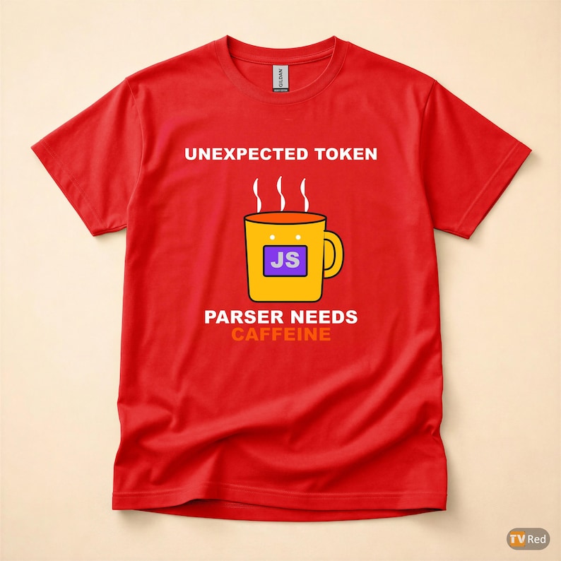 Unexpected Token Coffee / JavaScript Developer / Programmer Tee Bild 5