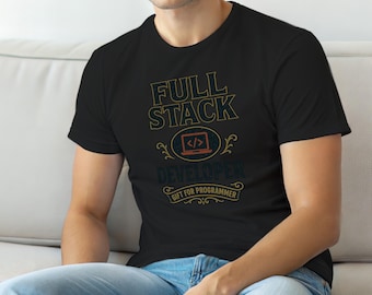 フルスタック開発者 / レトログラフィック / プログラマーTシャツ / コーダーギフト