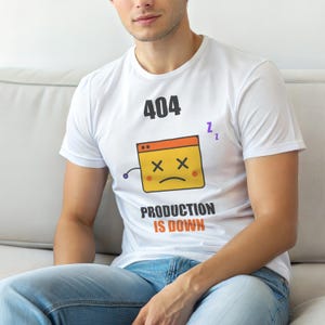 404 Nicht gefunden / DevOps-Fehlerhumor / Programmierer-Entwickler-T-Shirt