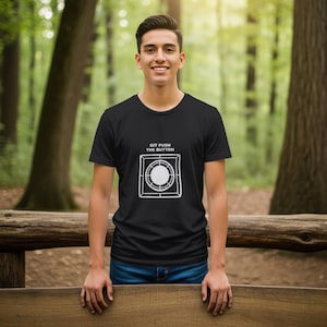 Git Push The Button / Programmer Shirt / Developer Tee / Coder Gift / Tech Apparel