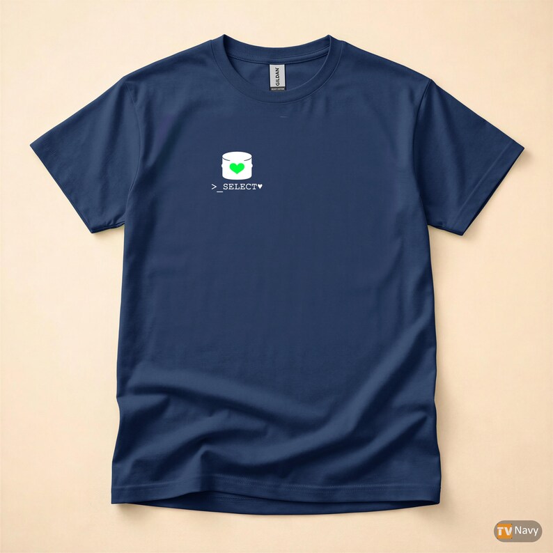 Query Me Softly / SQL Developer / Hacker Minimal Logo / Database Coder Tee image 4