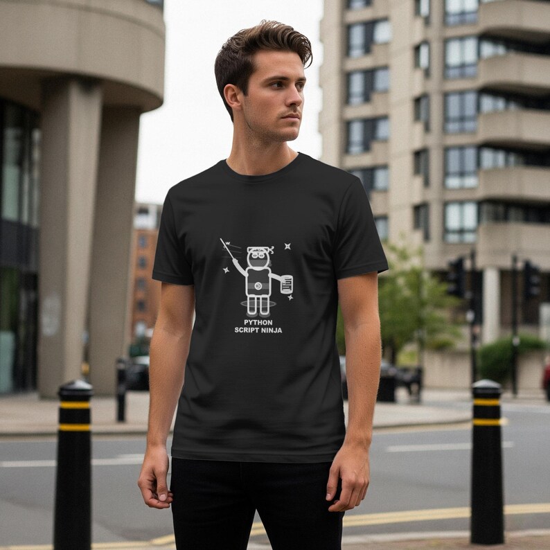 Python Script Ninja / Programmer Shirt / Coding Tee / Developer Gift / Software Engineer Apparel afbeelding 1