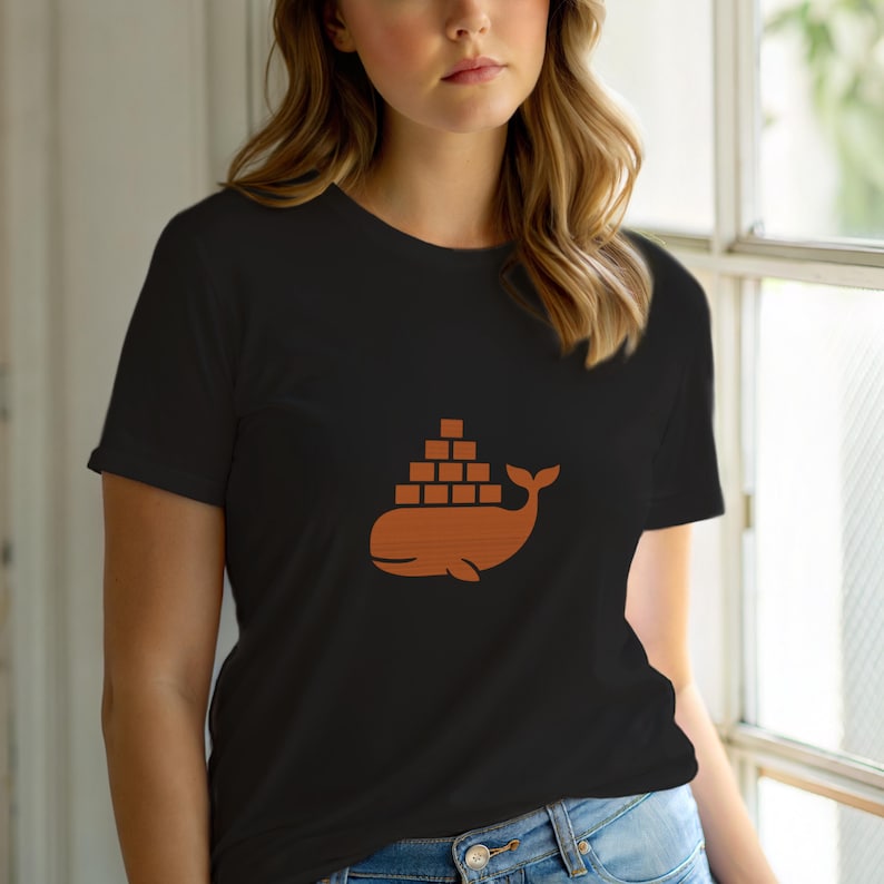 Docker-/Container-/DevOps-/Programmierer-/Entwickler-/Coder-T-Shirt Bild 1