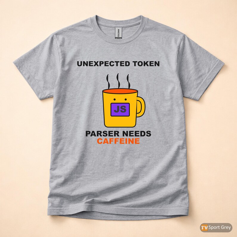 Unexpected Token Coffee / JavaScript Developer / Programmer Tee Bild 8