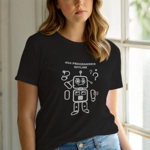 404 Programmierer offline / HTTP-Fehler-Shirt / 404 Programmierer-T-Shirt / Geschenk für Webentwickler / Lustiges Fehlercode-Shirt