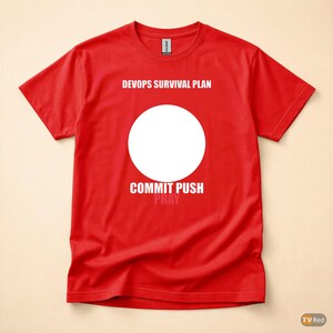 Commit Push Pray / Entwicklerhumor / Git-Programmierung / Programmierer-T-Shirt Bild 5
